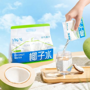 2026耶气满满100%椰子水180ml袋装天然电解质水NFC非浓缩还原饮品
