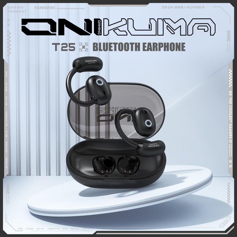 ONIKUMA T25真无线音乐蓝牙耳机新款OWS降噪高音质5.4电竞入耳式