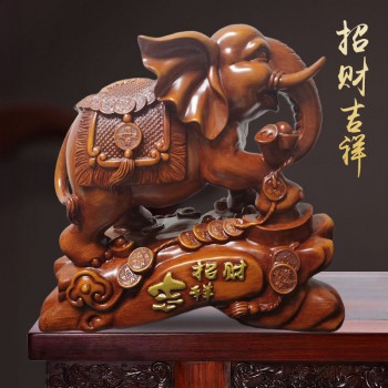 新中式万象更新福象祥瑞树脂工艺品酒柜摆件高级感发财乔迁用礼物