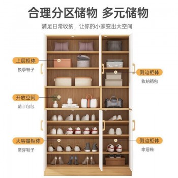 鞋柜家用门口大容量入户门玄关柜一体隔断靠墙收纳储物柜加高鞋架