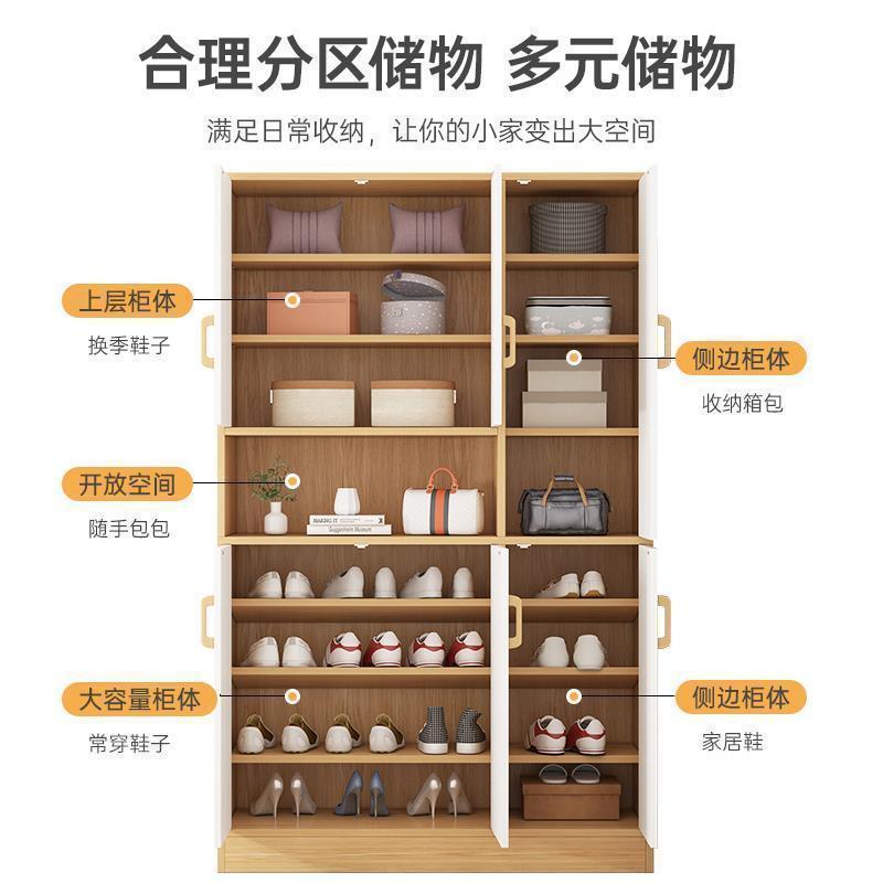 鞋柜家用门口大容量入户门玄关柜一体隔断靠墙收纳储物柜加高鞋架