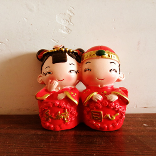新娘人物娃娃结婚礼物送新婚一对中式实用家居摆件装饰工艺品桌面