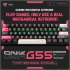 跨境新品ONIKUMA G55机械61键盘游戏RGB发光usb有线键盘厂家直销