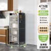 厨房多层收纳柜落地微波炉置物架餐边橱柜家用带门多功能储物柜子