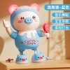 电动跳舞小猪炫酷灯光动感音乐左右行走男女宝宝儿童早教玩具跨境