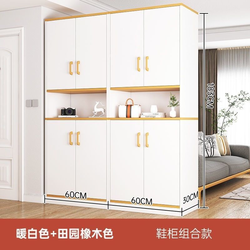 鞋柜家用门口大容量入户门玄关柜一体隔断靠墙收纳储物柜加高鞋架