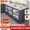 厨房置物架落地多功能橱柜家用微波炉碗柜餐边柜收纳柜储物柜架子