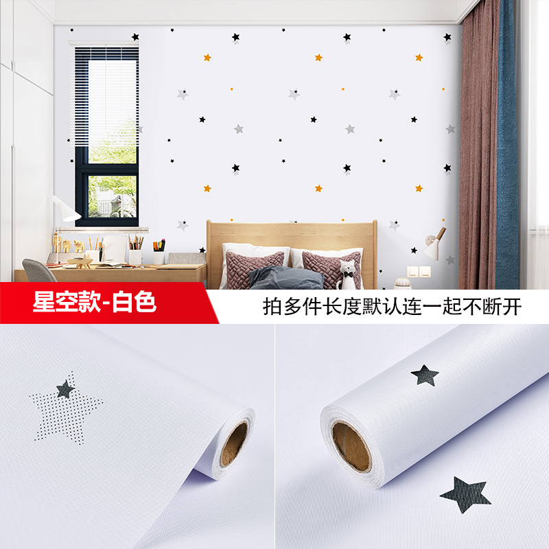 跨境自粘墙纸圣诞树壁纸防水防潮可擦洗贴纸宿舍柜子桌面翻新贴纸