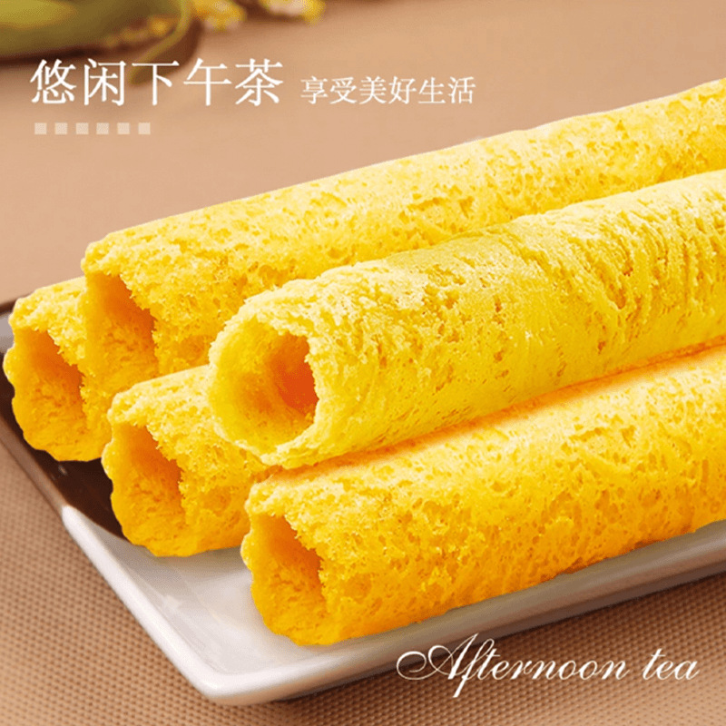 鸡蛋卷原味香葱230g罐装礼盒饼干营养网红休闲小零食传统糕点零食