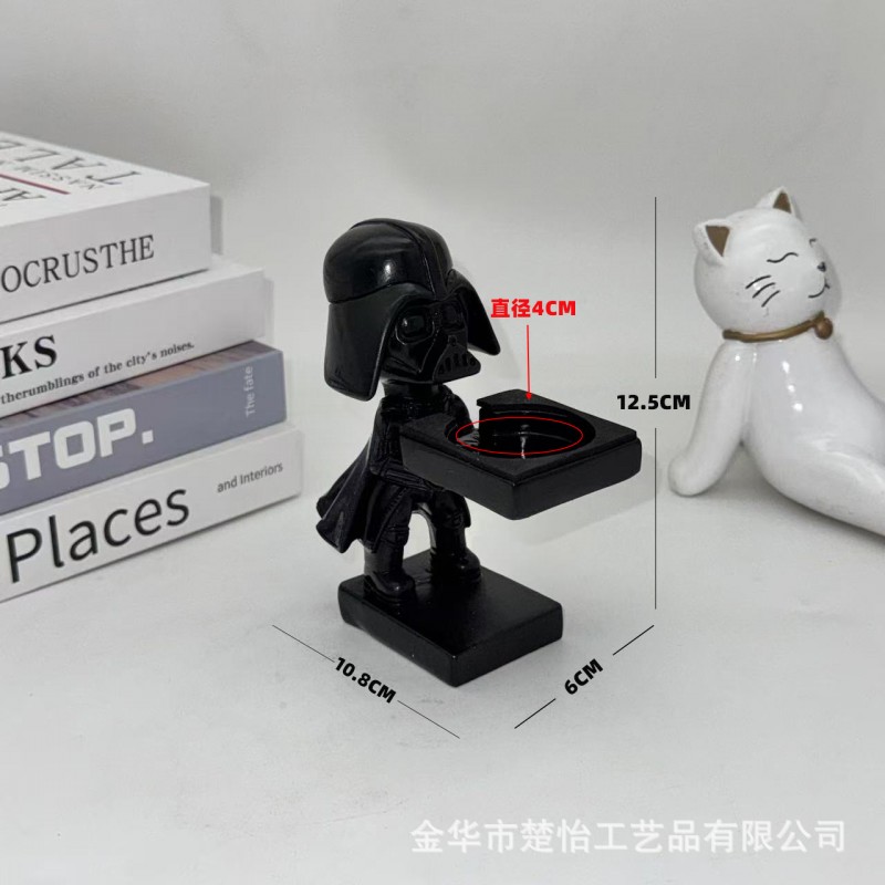 宇航员手表架装饰摆件老爷爷表台iWatch座托盘手表树脂展示架桌面