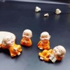 小和尚禅意摆饰四不功夫小沙弥车载办公桌装饰花盆桌面摆件入户门