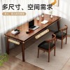 学习桌家用书桌实木腿新中式国学桌书画桌毛笔字学习桌课桌写字台