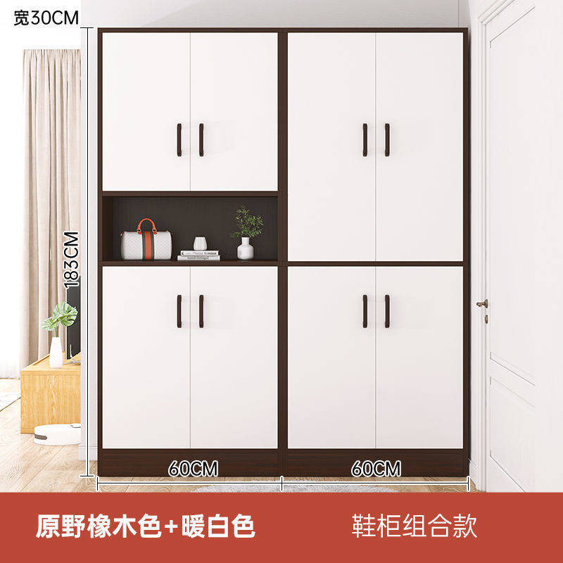 鞋柜家用门口大容量入户门玄关柜一体隔断靠墙收纳储物柜加高鞋架