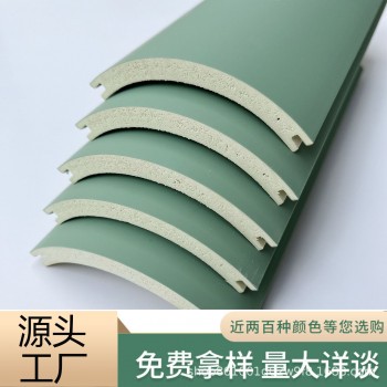 竹木纤维装饰线室内装修材料背景墙集成墙板格栅圆弧形收口装饰线
