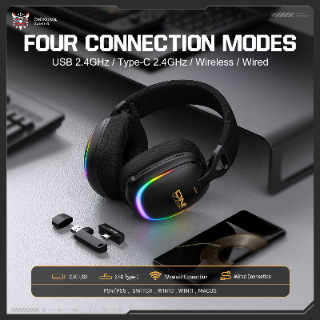 跨境新品ONIKUMA GT805 四模游戏电竞耳机头戴式无线蓝牙2.4G电脑