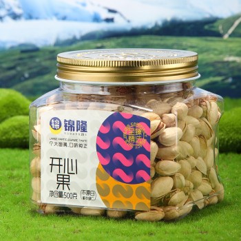 锦隆开心果500g罐装坚果干果小吃休闲孕妇零食量贩装商超批发团购