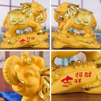 吉祥如意象发财树脂酒柜摆件高级感酒店开业新家乔迁礼物装饰用品