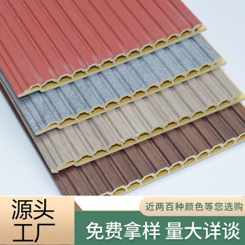 格栅背景墙客厅电视墙免漆装饰板凹凸竹木纤维护墙板防水立体花纹