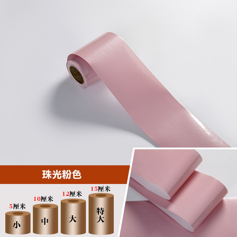 厂家批发跨境10米自粘仿大理石腰线踢脚线窗台地面波导线装饰贴纸