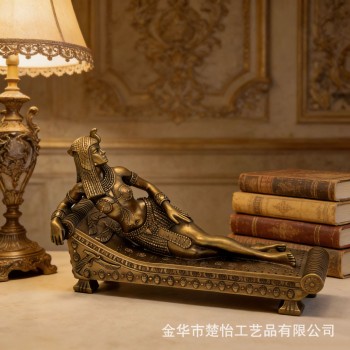 跨境欧式新款复古睡美人摆件仿铜树脂工艺品客厅家居饰品厂家摆件