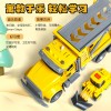 惯性大货车玩具双层运输车仿真汽车运载车模型儿童工程车男孩3岁2