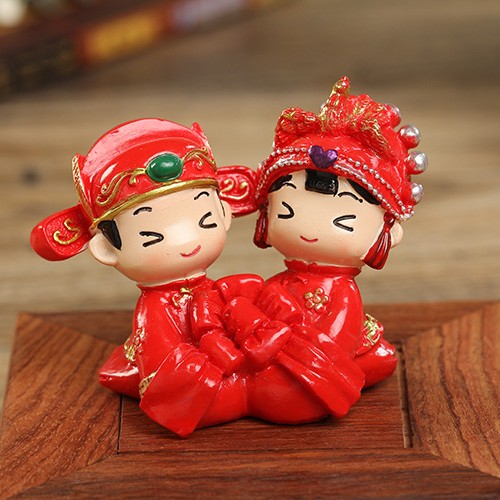 婚庆结婚工艺品新郎新娘百年好合婚礼布置摆件婚房桌面家居装饰品