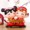 婚庆娃娃新婚结婚礼物百年好合礼品婚房家居装饰摆设树脂中式摆件