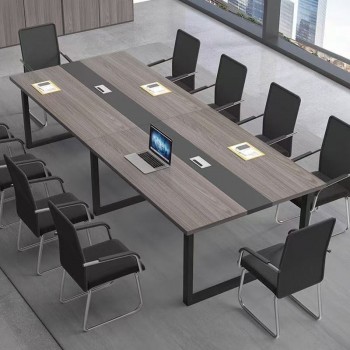 会议桌长桌办公桌椅组合简易长条实木工作台会议室现代简约培训