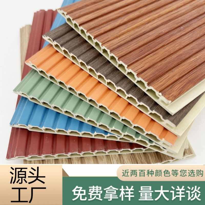 格栅背景墙客厅电视墙免漆装饰板凹凸竹木纤维护墙板防水立体花纹