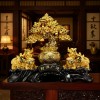 客厅财源广进招发财树摆件高级感金貔貅纳福开业大吉乔迁沙金礼物