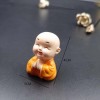 小和尚禅意摆饰四不功夫小沙弥车载办公桌装饰花盆桌面摆件入户门