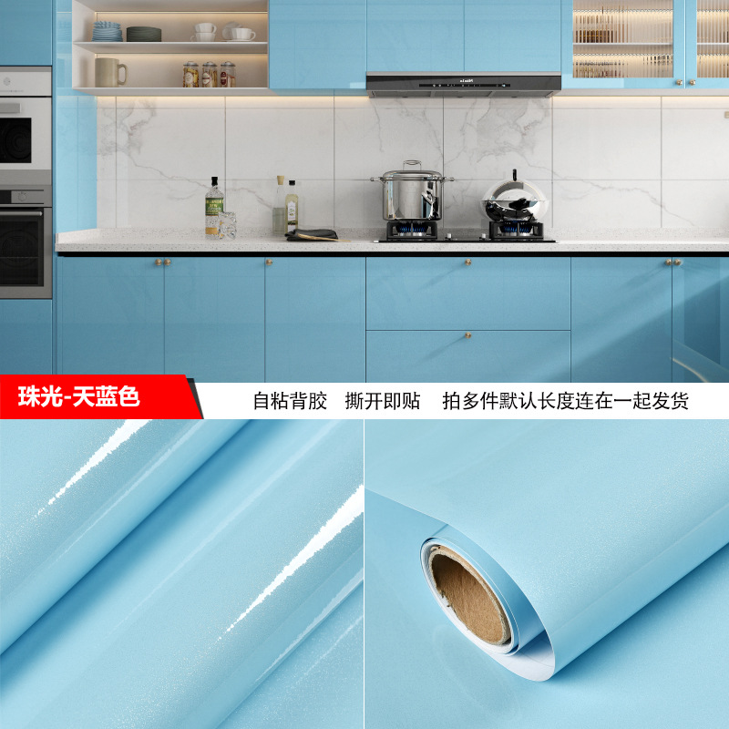 跨境厂家批发自粘仿大理石纹贴纸防水防油耐高温厨房家具翻新壁纸