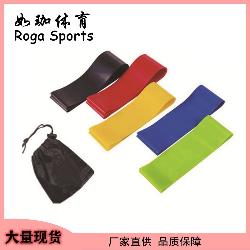 厂家TPE高弹无味环形阻力带拉力圈美臀翘臀瑜珈健身深蹲O形圈