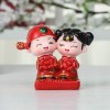 结婚娃娃百年好合树脂工艺品礼物婚房客厅创意家居摆件桌面手工