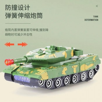 电动万向变形坦克车装甲车益智儿童跨境玩具灯光音乐变形机器人