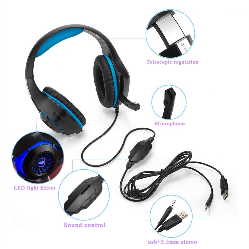 跨境 Beexcellent GM-1 头戴式电脑手机电竞游戏耳机吃鸡 headset