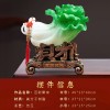 财源广进玉白菜酒柜摆件高级感发财树脂工艺品开业博古架摆饰礼品