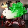 新中式聚宝盆玉白菜客厅摆件店铺开张公司开业礼品树脂工艺品