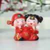 婚庆娃娃新婚结婚树脂工艺品礼物新中式礼品婚房创意家居装饰摆件