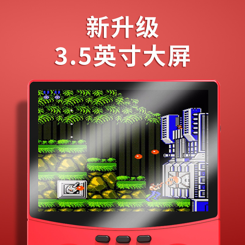 跨境爆款Q9掌上游戏机掌机500合一经典复古怀旧双人对打可连电视
