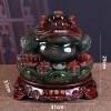 家居金蟾摆件仿玉前台装饰品风水乔迁开业商务客厅酒柜工艺品树脂