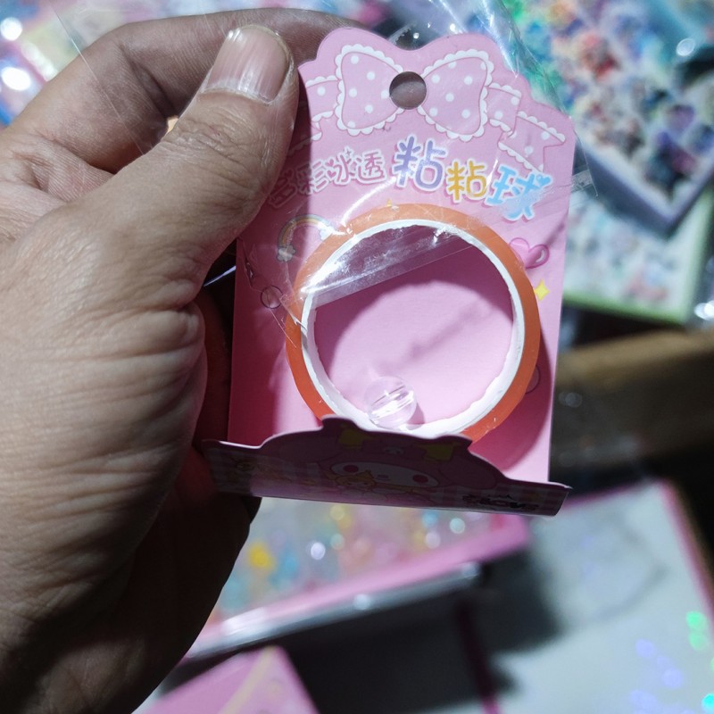 零售1元多彩冰透粘粘球儿童解压减压玩具学生校门口热卖便宜礼品