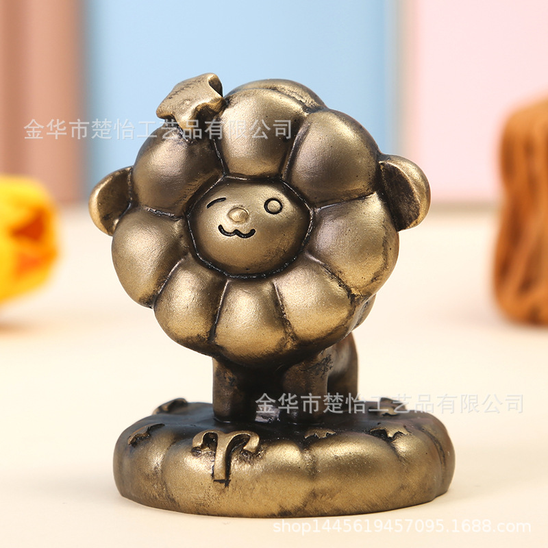 卡通十二星座射手座装饰伴手礼树脂车载桌面星座小摆件生日双鱼座