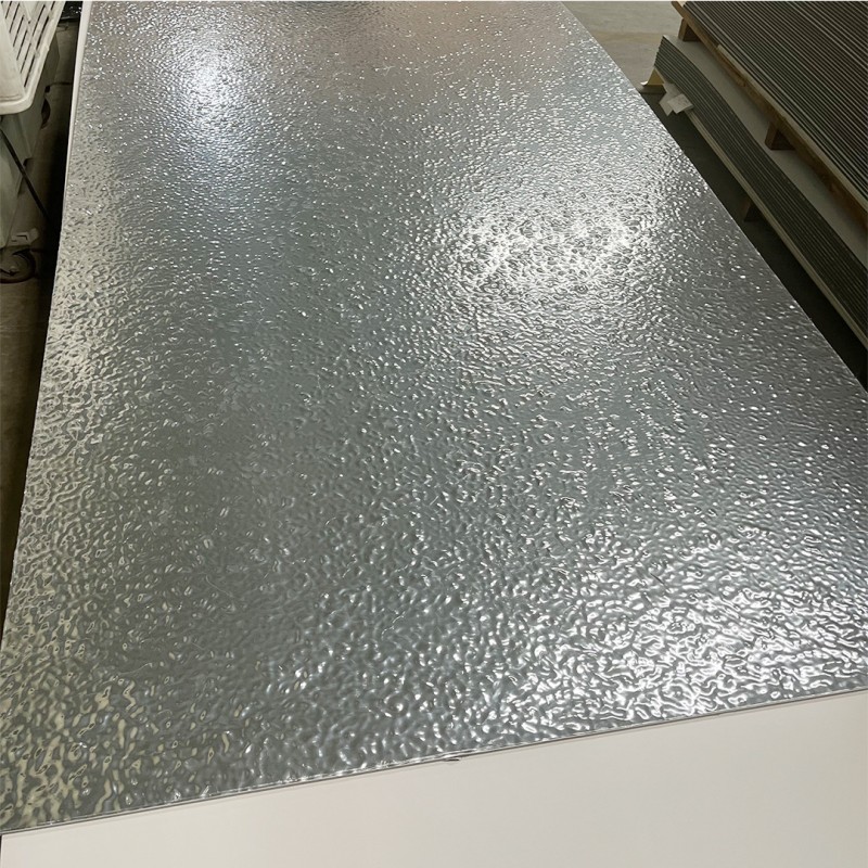 水波纹碳晶板新中式镜面岩板黑金银防水防潮简约木饰面免漆护墙板