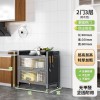 厨房多层收纳柜落地微波炉置物架餐边橱柜家用带门多功能储物柜子