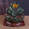 家居金蟾摆件仿玉前台装饰品风水乔迁开业商务客厅酒柜工艺品树脂