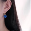 蓝色爱心系列珐琅滴釉耳钉轻奢气质高级感独特小众设计新款耳饰女