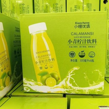 小青柠汁300ml柠檬水网红饮料柠檬果味青柠解渴饮品酸甜解腻批发