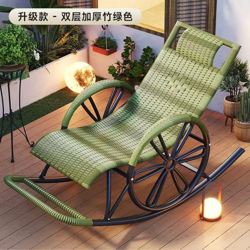摇摇椅躺椅成人藤编椅午休阳台家用休闲可睡觉客厅老人专用逍遥椅