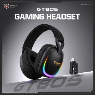 跨境新品ONIKUMA GT805 四模游戏电竞耳机头戴式无线蓝牙2.4G电脑